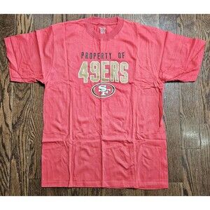 San Francisco 49ers T-Shirt Size M “Property Of 49ers” Reebok Y2K